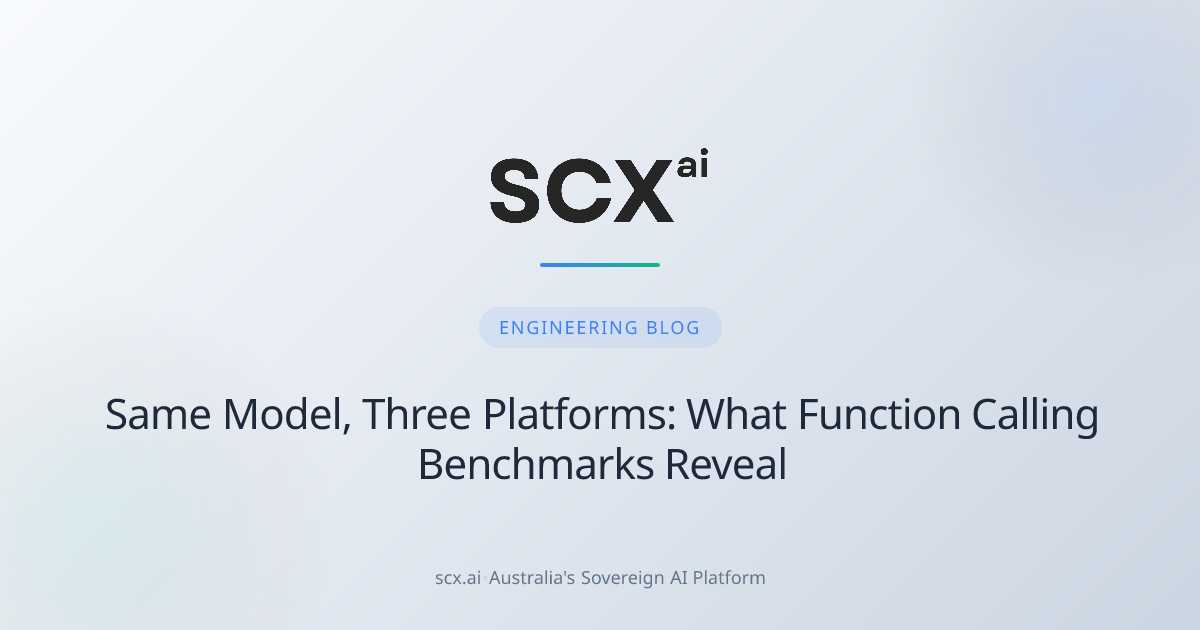 Same Model, Three Platforms: What Function Calling Benchmarks Reveal